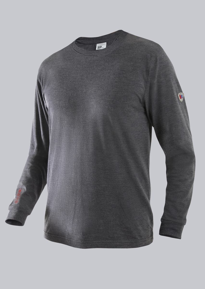 BP® T-shirt manches longues multinormes APC1 bleu-gris Photo principale